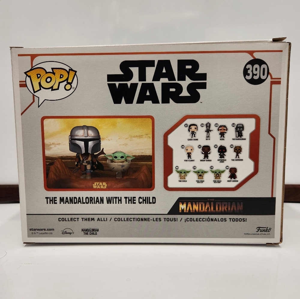 Funko Pop Mandalorian with The Child Grogu #390 Star Wars "Baby Yoda" - Picture 3 of 7